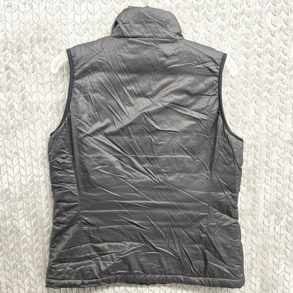 Patagonia Micro Puff Vest Womens Medium Full Zip Black Quilt Line Insulated‎ - Picture 8 of 8